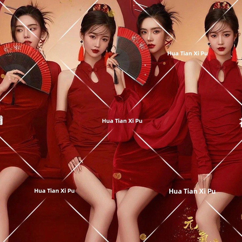Ethnic Fashion Trend - New Year Vintage Photography Studio Fashionable