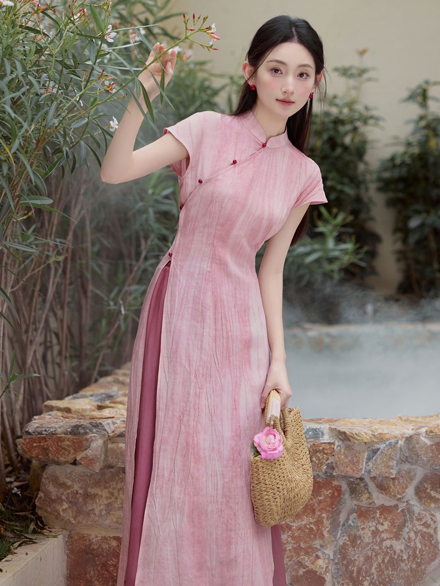 Spring summer vietnam aodai ch - Ao Dai Vietnam Dress 评论和价格