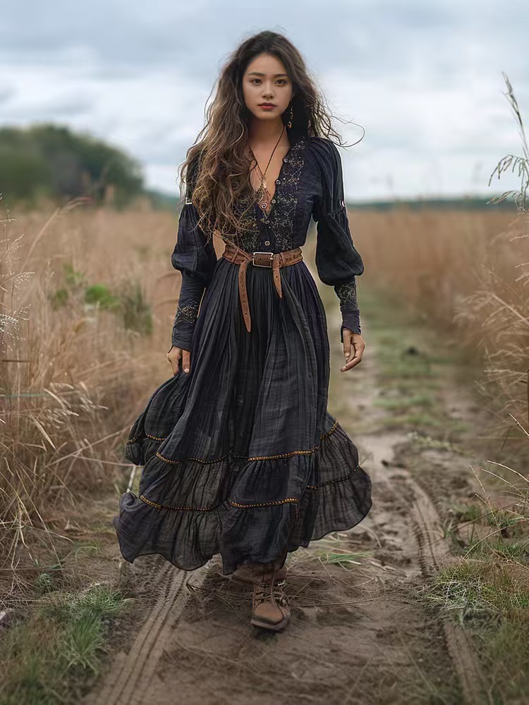 Ethnic Fashion Floral Print Vi - Ethnic Boho Fashion 评论和价格