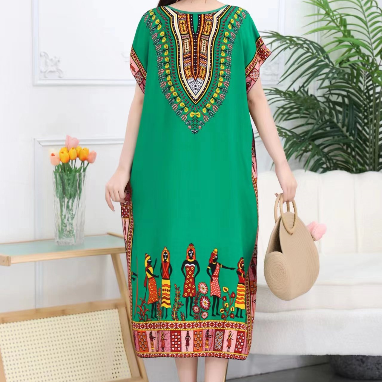 Casual Elegant Bohemian Printe - Ethnic Boho Fashion 评论和价格
