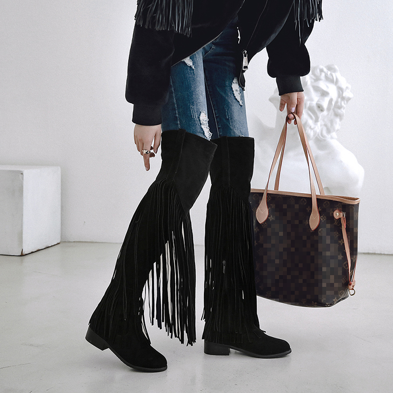 2026 Fashion Boho Knee High Bo - Ethnic Boho Fashion 评论和价格
